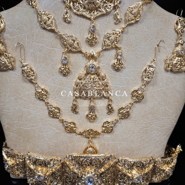 Golden Moroccan Bridal Jewelry Set - Rocca - Image 4