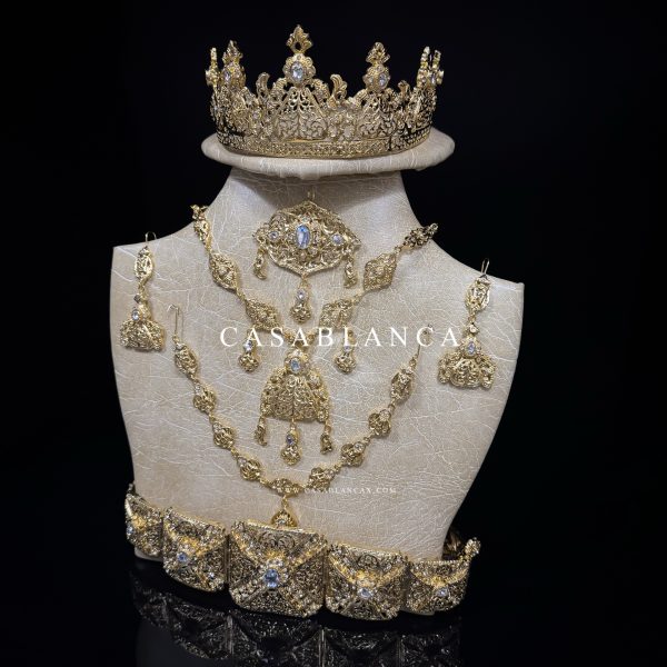 Golden Moroccan Bridal Jewelry Set - Rocca - Image 3