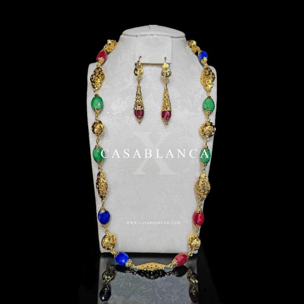 Collier Traditionnel Marocain en Or Beldi - Iris