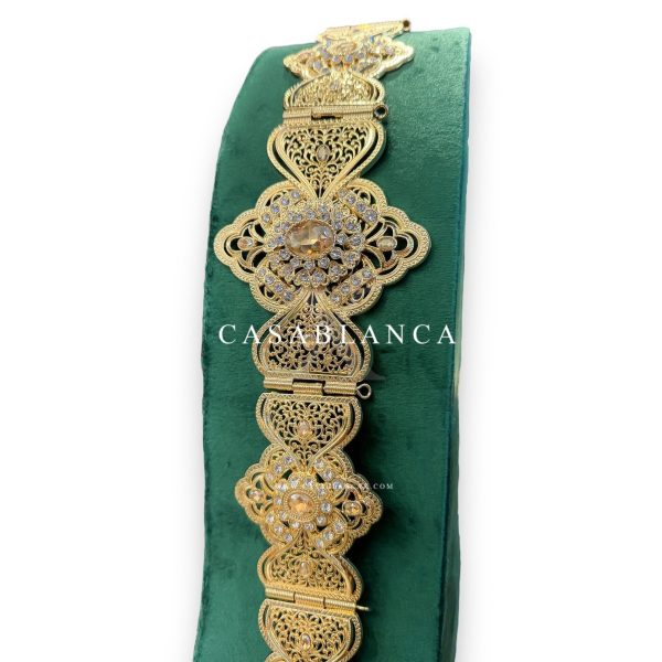 Golden Moroccan Belt Champagne - Amia