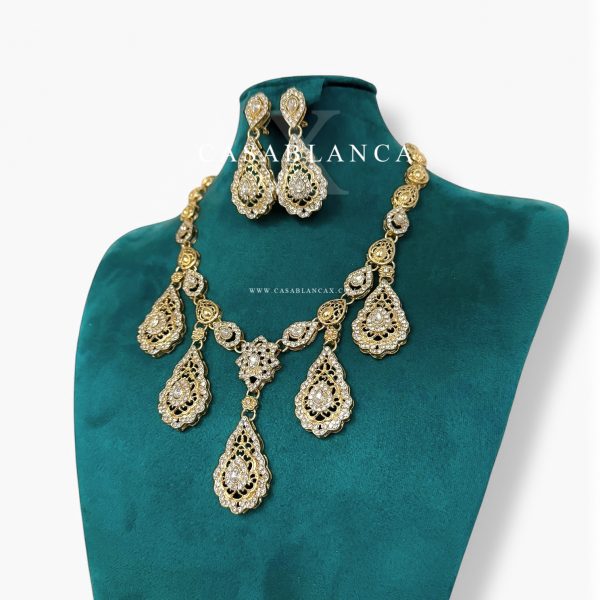 Golden Moroccan Necklace Set - Mazia