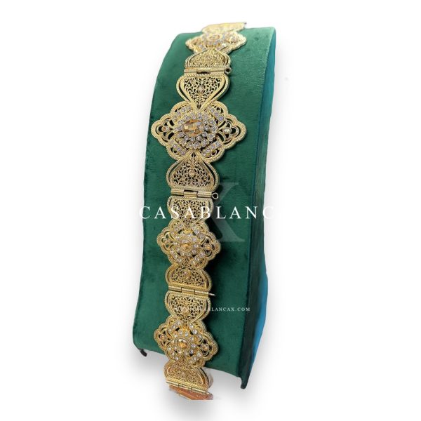 Golden Moroccan Belt Champagne - Amia – Bild 3