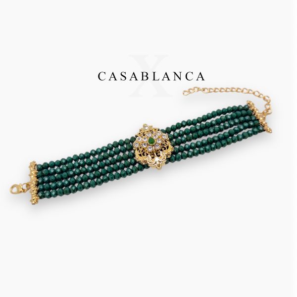 Gold Bracelet Green - Erdia - Image 2