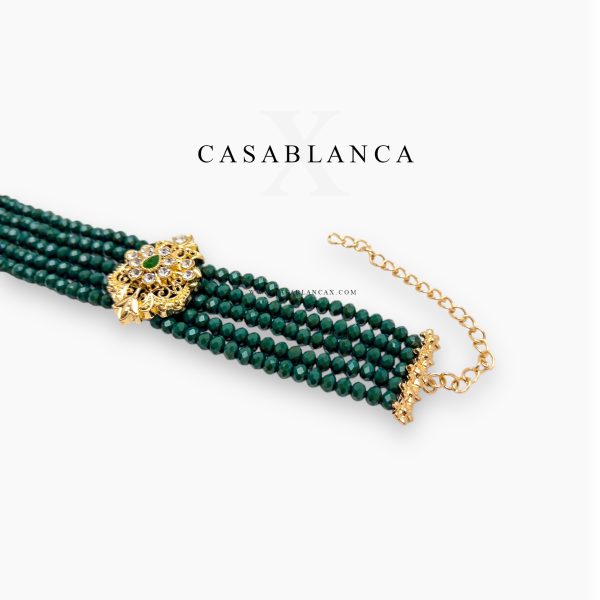 Gold Bracelet Green - Erdia - Image 3