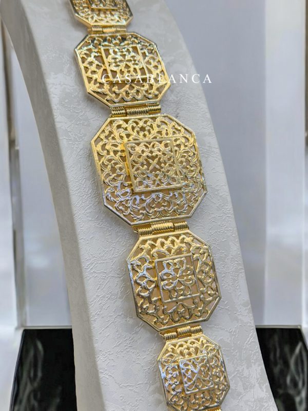 Ceinture simple pour robe marocaine Taqlidi Gold Takshita - Mya – Image 2