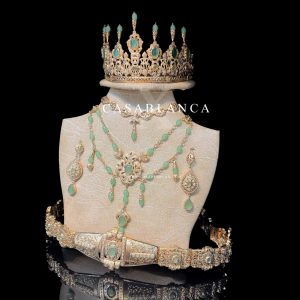 Bruidssieraden Set Goud Mint - Mashia - Image 2